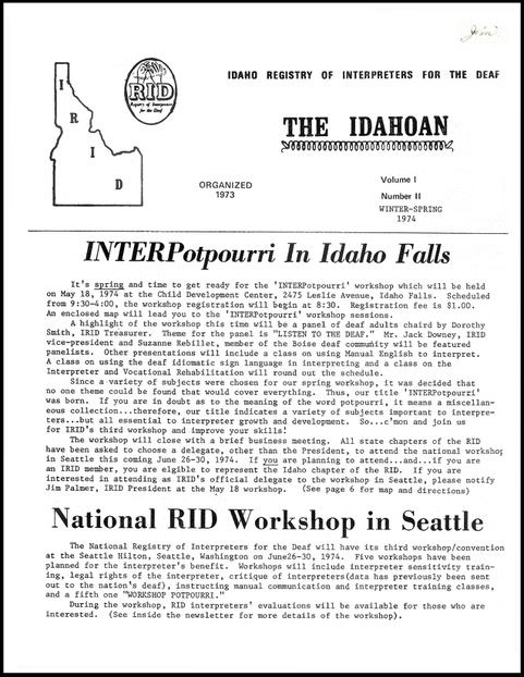 The Idahoan Newsletter Volume 1.2